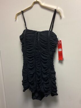 Spanx body shaping swim dress size 14 - black